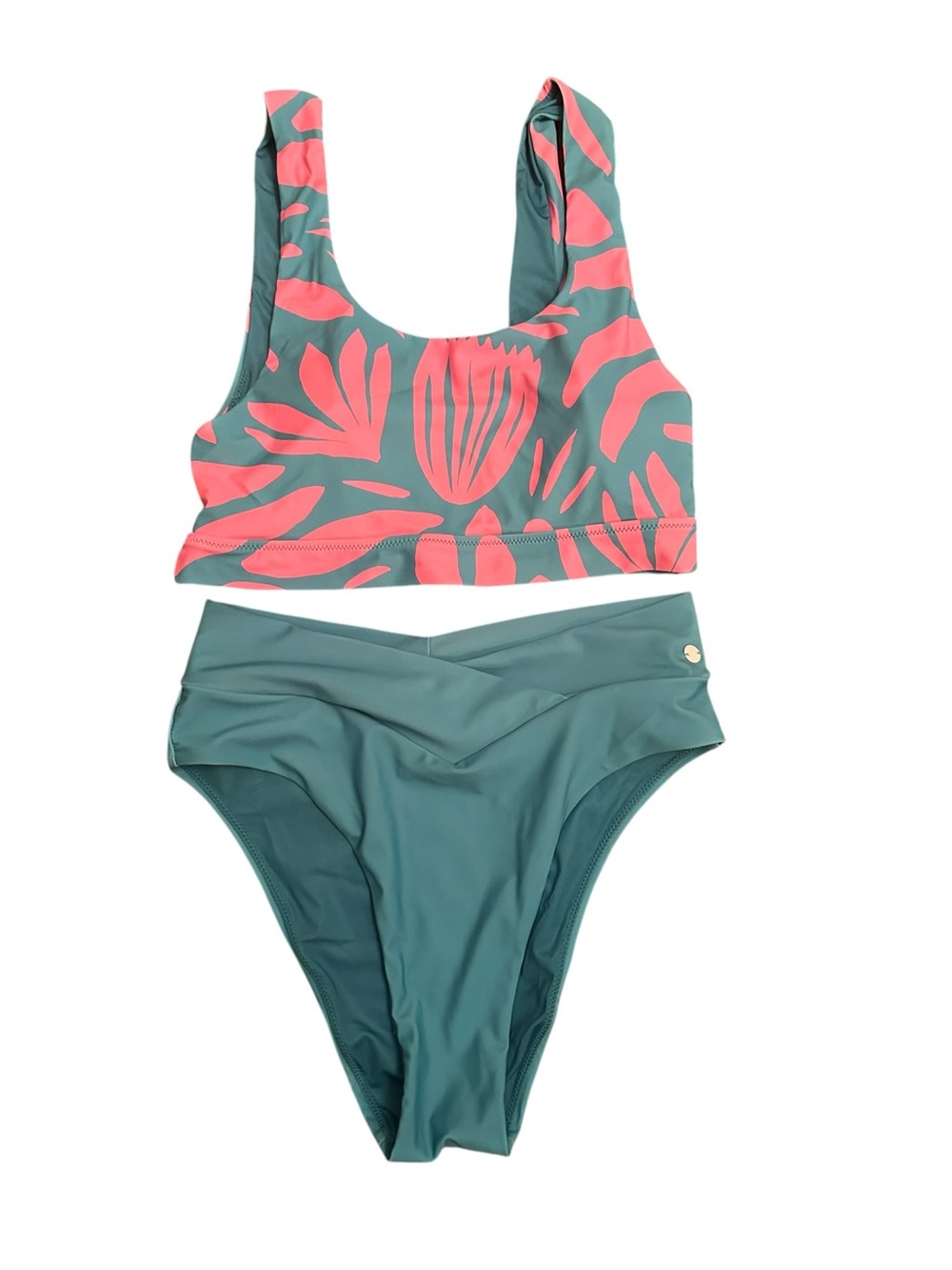 Zyia Active Aqua Palm Pipa Bikini Set Size L - Picture 1 of 3